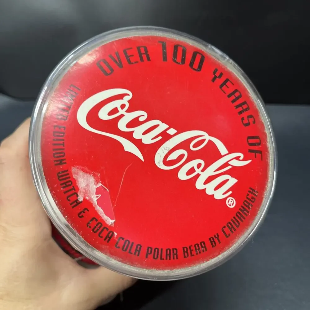 NOS Coca Cola Plush Polar Bear w/ Watch - Celebrating Over 100 Years of Coke